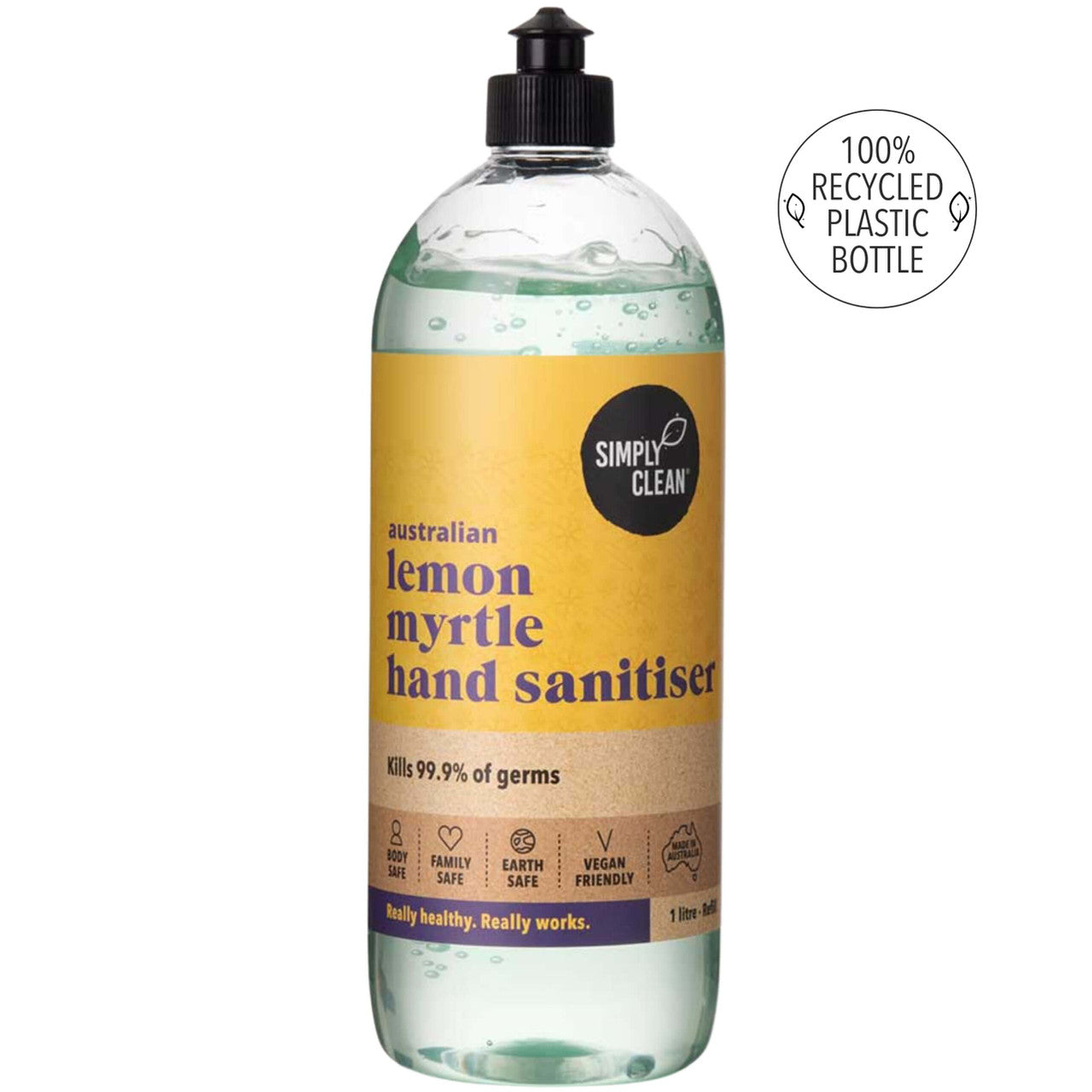 Lemon Myrtle Hand Sanitiser (Refillable Bottles) 50 mL/ 250mL/ 1 Litre