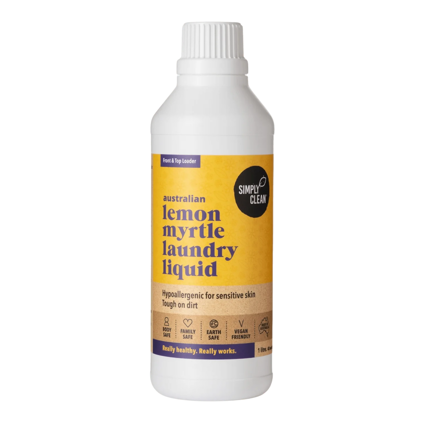 Lemon Myrtle Laundry Liquid (FRONT & TOP) 1 Litre / 5 Litres / 15 Litres