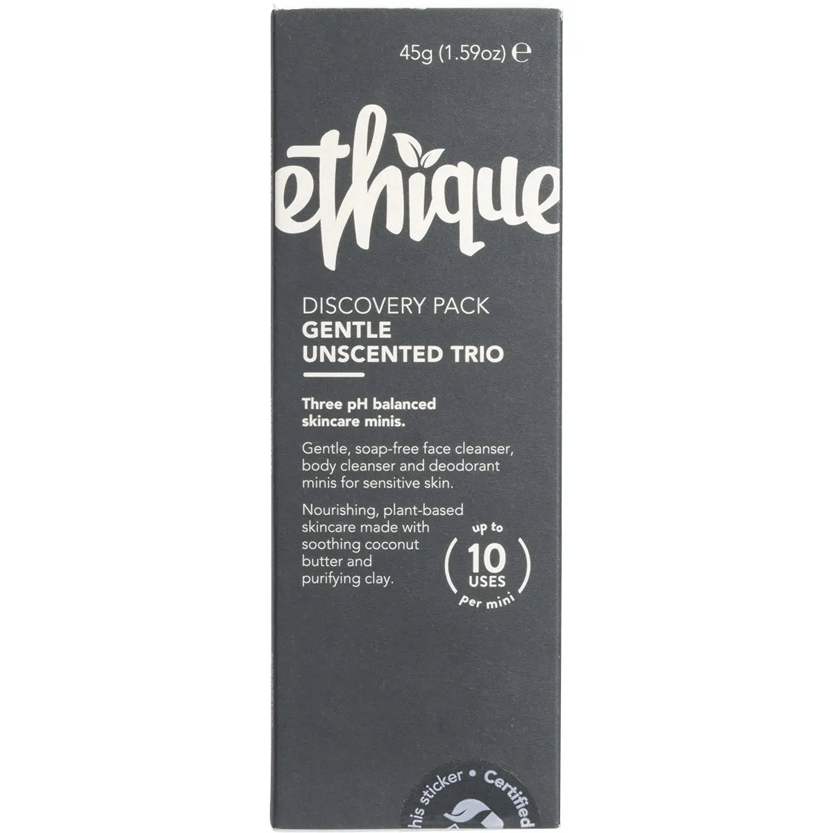 Unscented Discovery Pack : 3 x 15g Mini Bars (Face Cleanser, Body Cleanser, Deodorant)