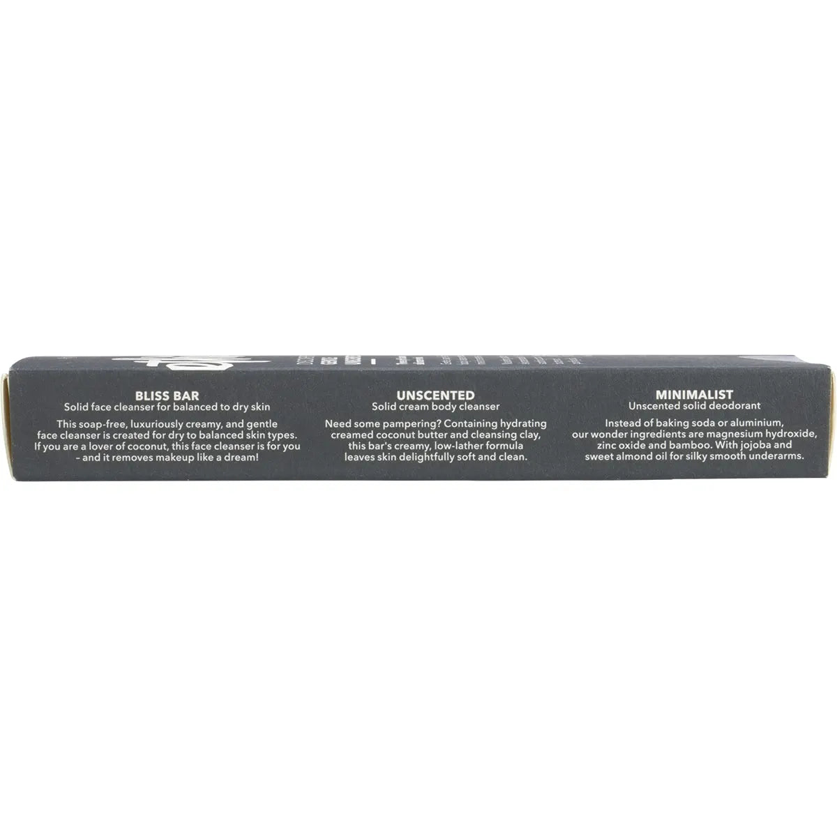 Unscented Discovery Pack : 3 x 15g Mini Bars (Face Cleanser, Body Cleanser, Deodorant)