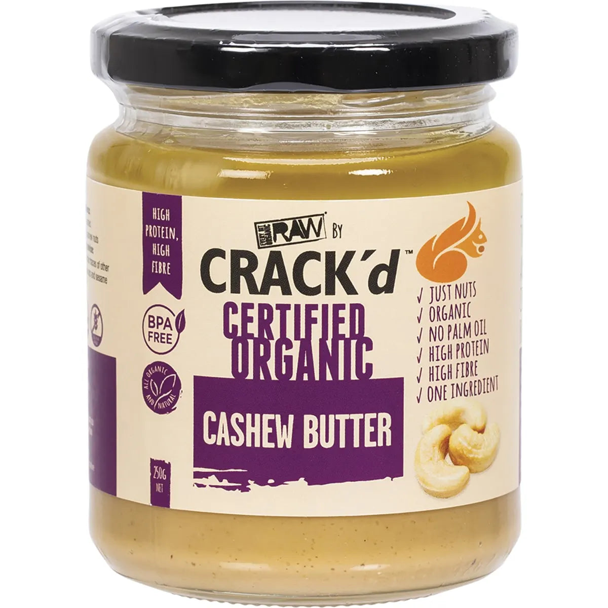Organic Cashew Butter : 250g (AVAILABLE NOW)