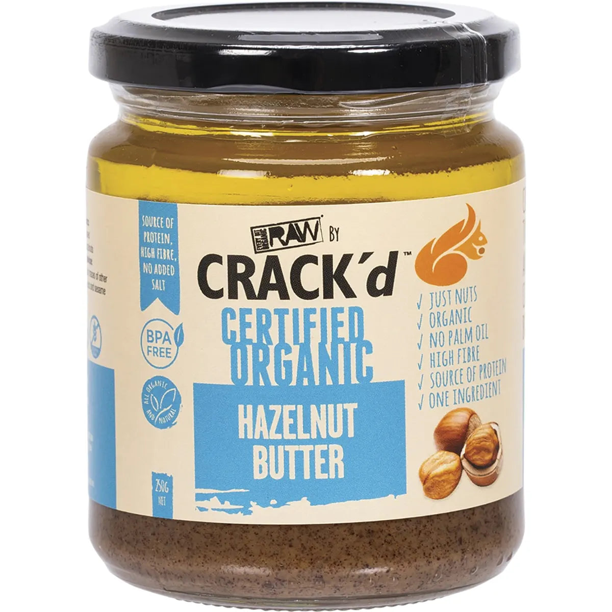 Organic Hazelnut Butter : 250g (AVAILABLE NOW)