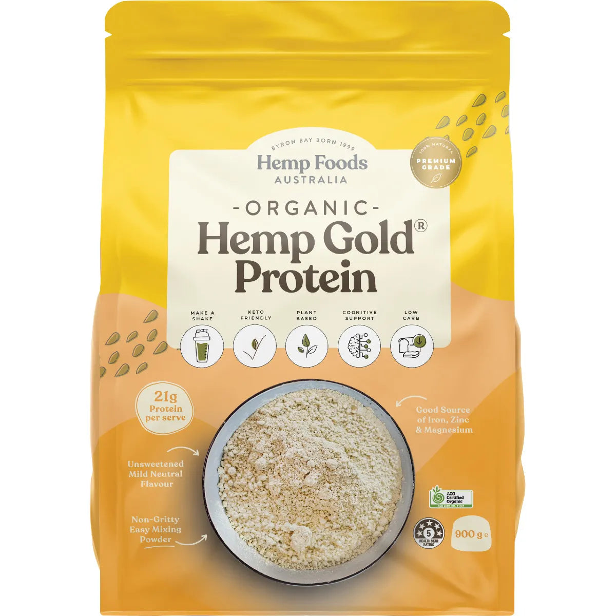 Organic Hemp Protein Powder : 900g / 1.5 Kg
