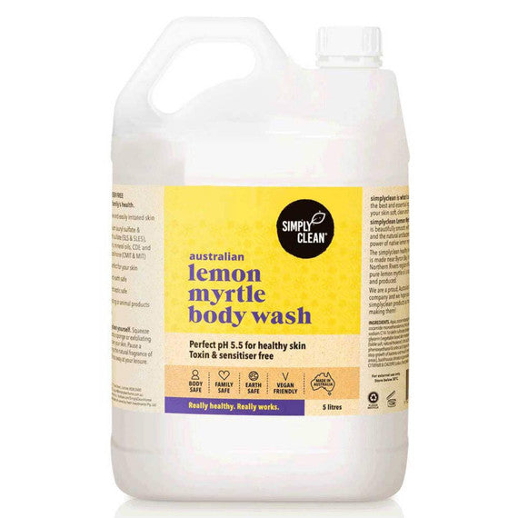 Lemon Myrtle Body Wash (Refillable Bottles) 1 Lire/5 Litres