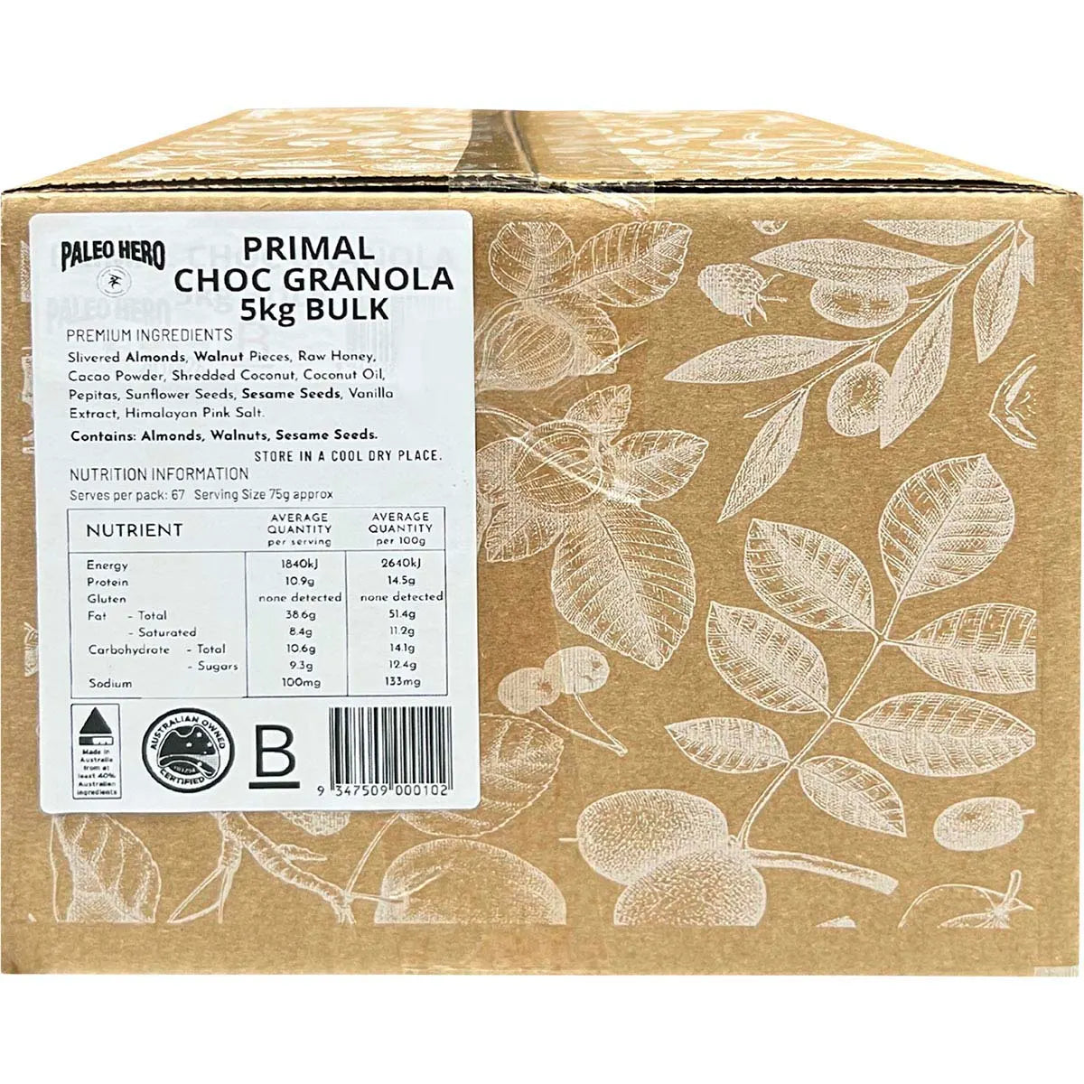 SPECIAL ORDER (5 BUSINESS DAYS) Primal Choc Granola : 5 Kg