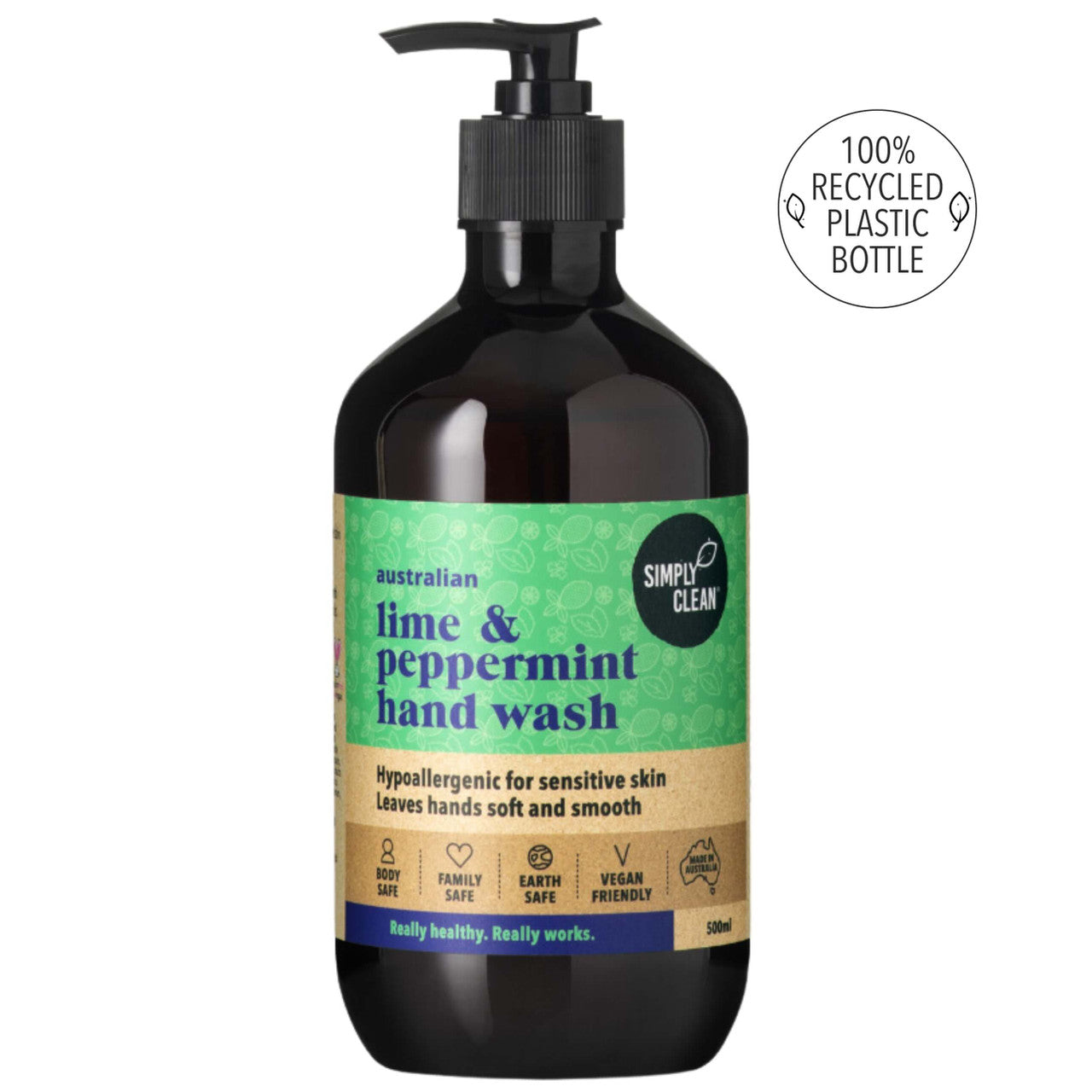 Lime and Peppermint Hand Wash (500mL / 5 Litres)