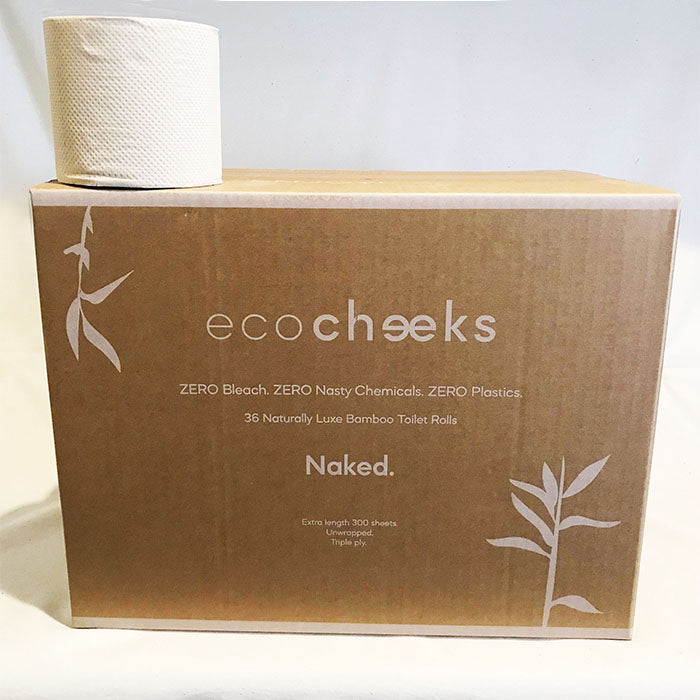 Unbleached Bamboo Toilet Paper 36 Naked (Unwrapped) Armidale Eco