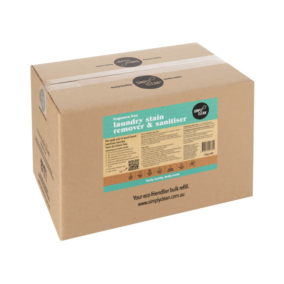 Fragrance Free Laundry Stain Remover and Sanitiser Powder : 15 KG BUCKET/BOX