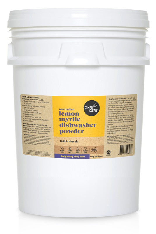 Lemon Myrtle Dishwasher Powder 1 KG / 5 KG / 15 KG