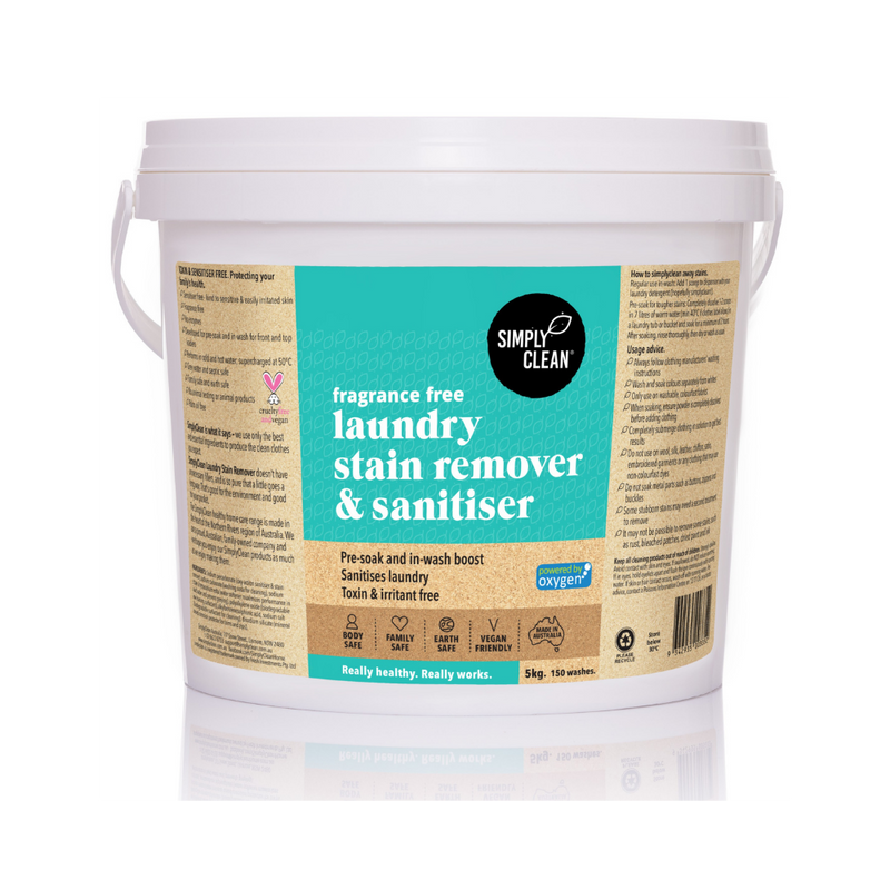 Fragrance Free Laundry Stain Remover and Sanitiser Powder (1 Kg/ 5 Kg/ 15 Kg)