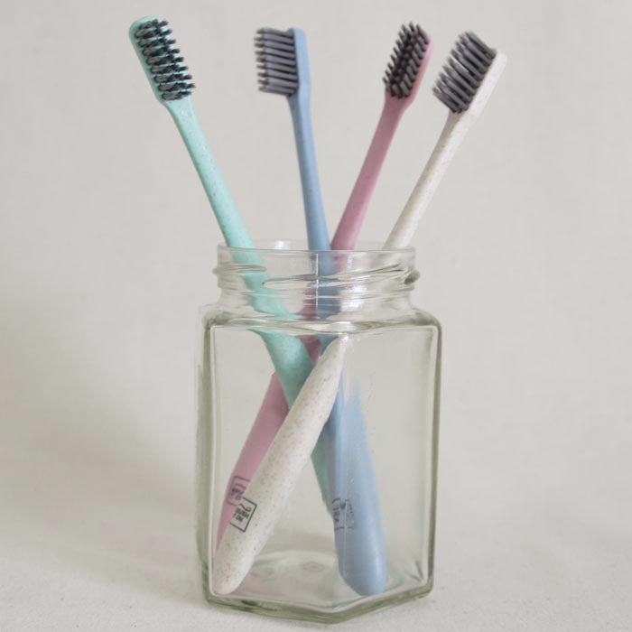 Wheat Straw Toothbrush : Home Compostable Handle