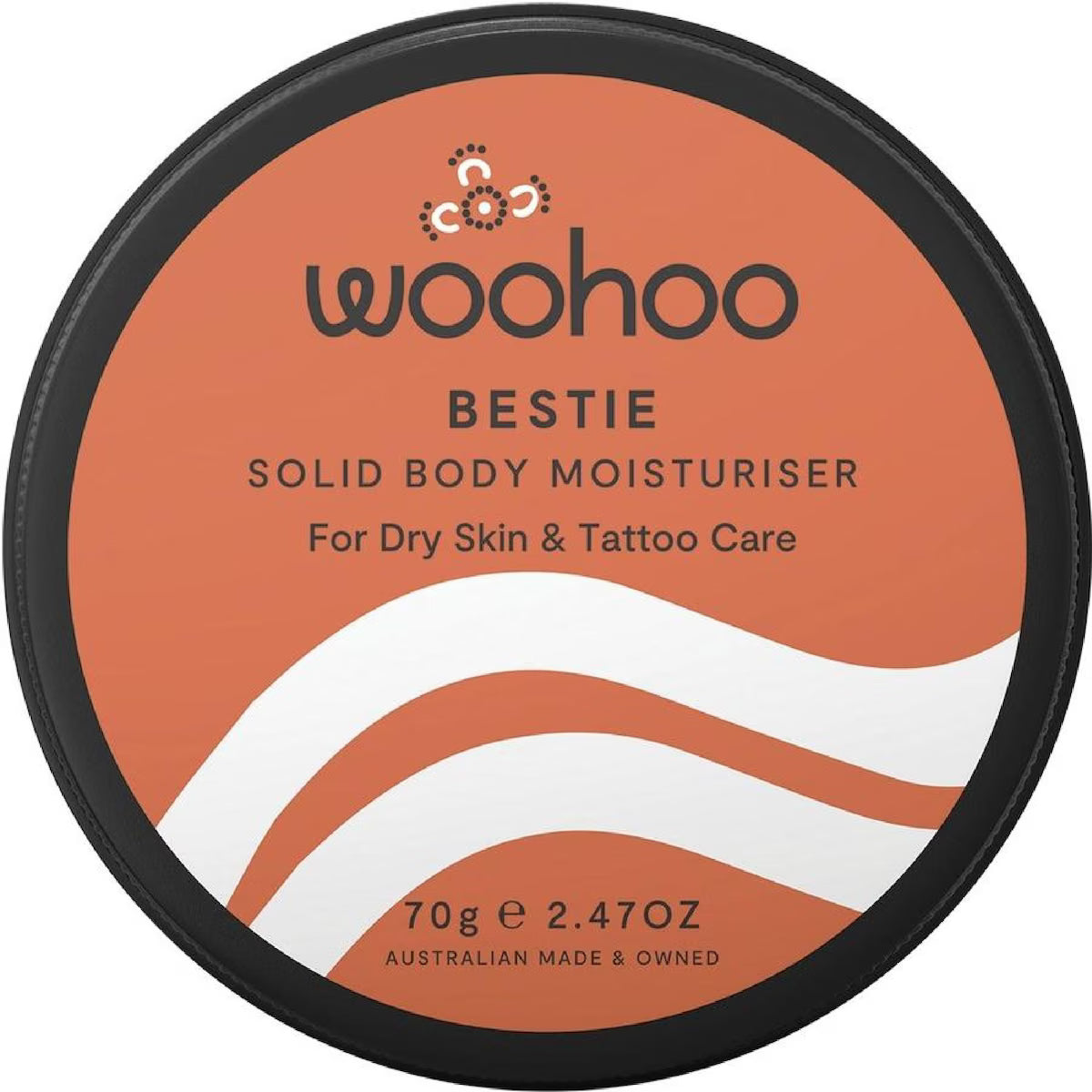 Solid Body Moisturiser For Dry Skin & Tattoo : 70g