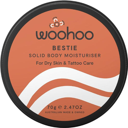 Solid Body Moisturiser For Dry Skin & Tattoo : 70g