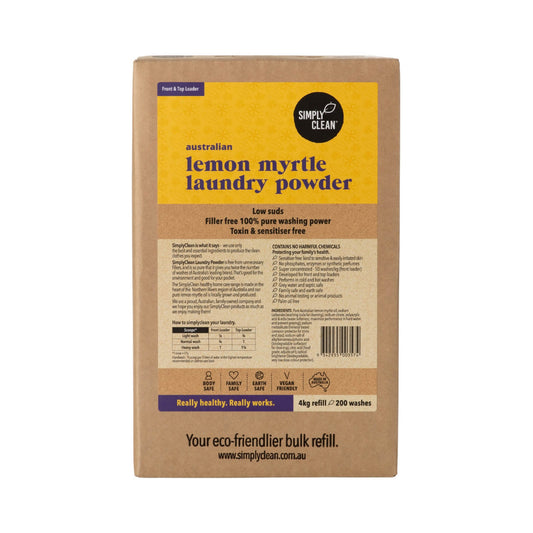 Lemon Myrtle Laundry Powder (FRONT & TOP) 1 KG / 4 KG / 15 KG