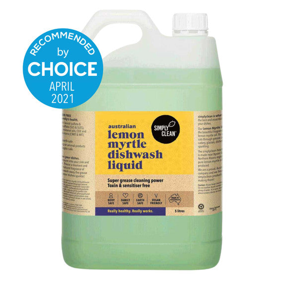 Lemon Myrtle Dishwashing Liquid 1 Litre/5 Litres/15 Litres