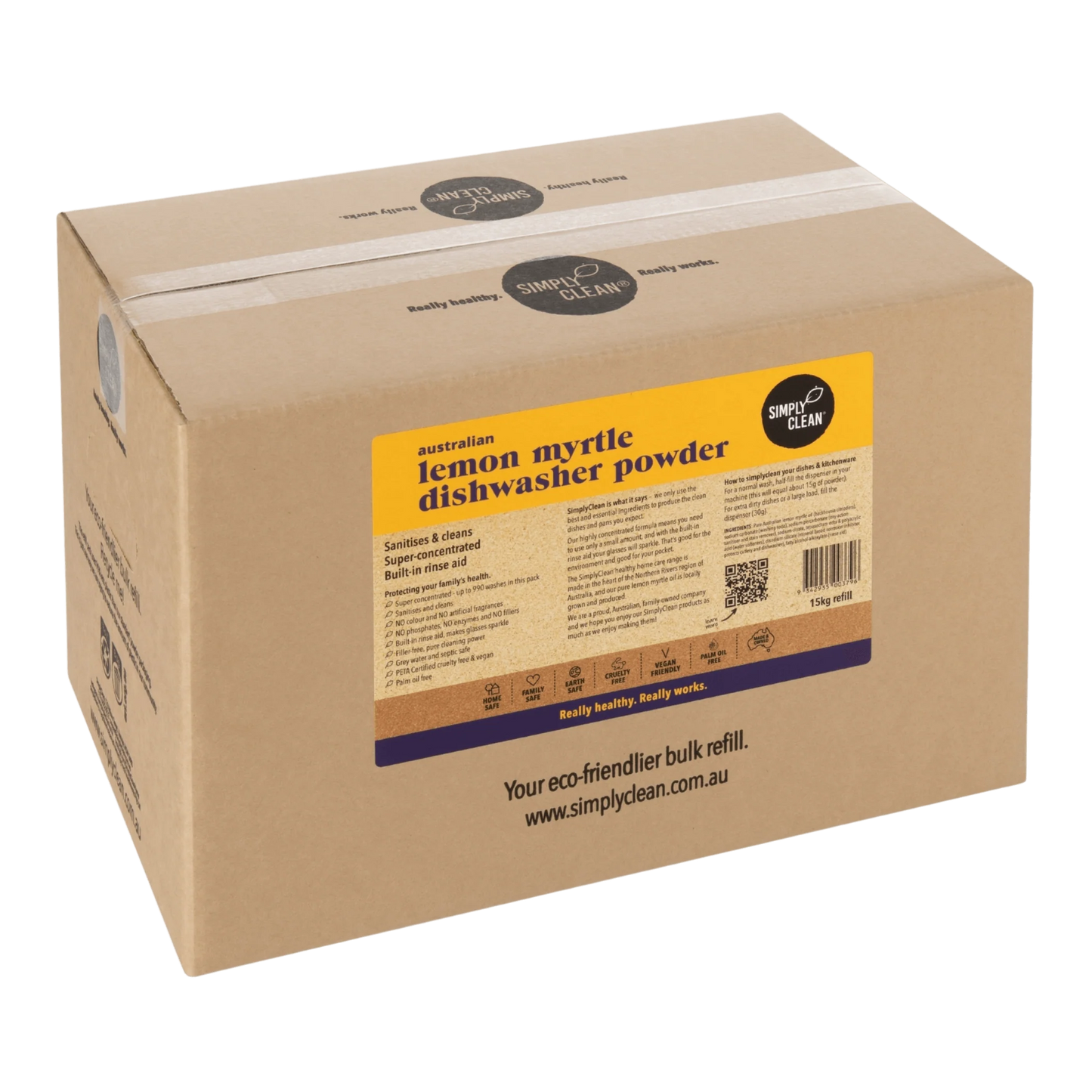 Lemon Myrtle Dishwasher Powder 1 KG / 5 KG / 15 KG