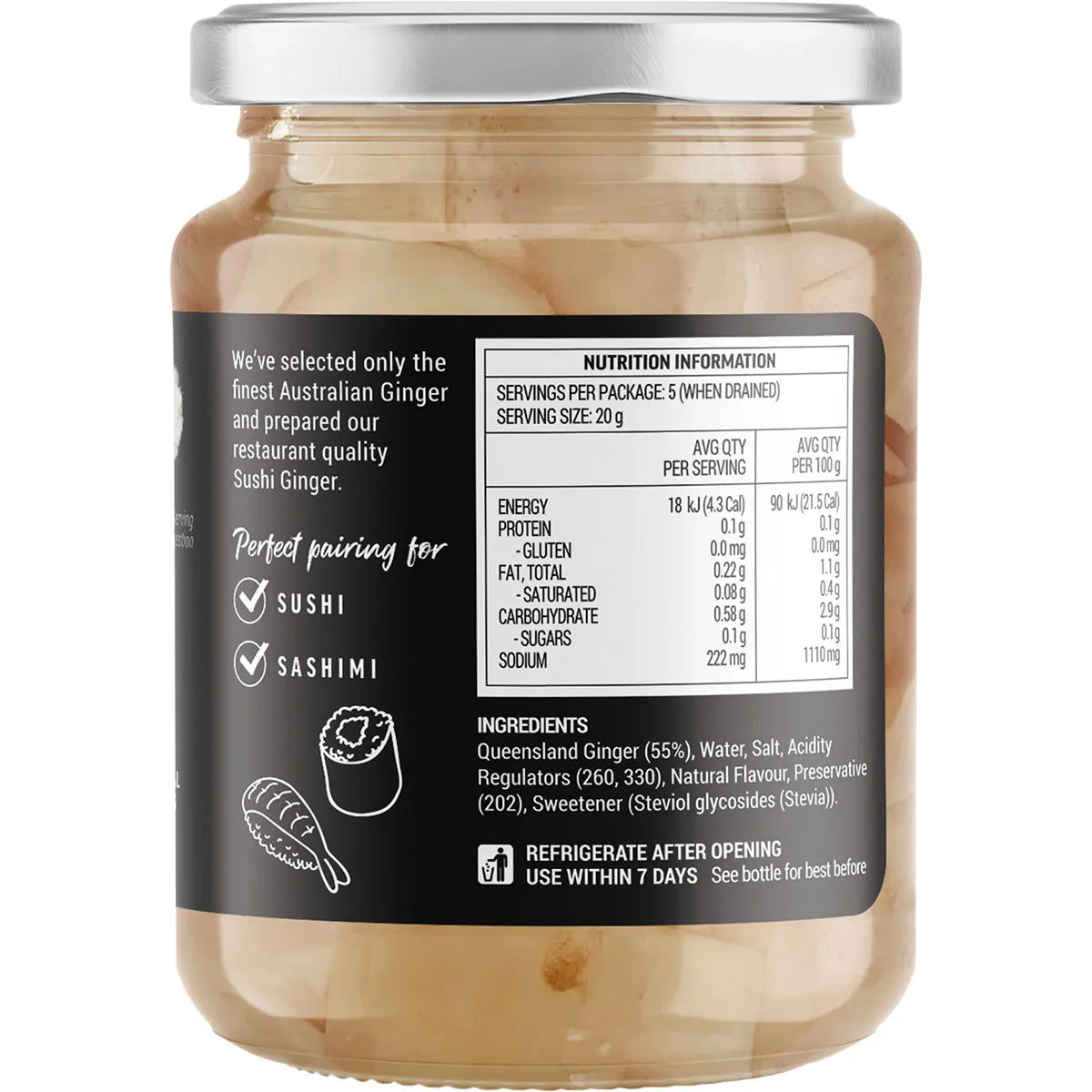 Australian Sushi Ginger : 200g