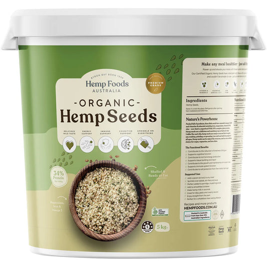 SPECIAL ORDER (5 BUSINESS DAYS) Organic Hemp Seeds : 5 Kg