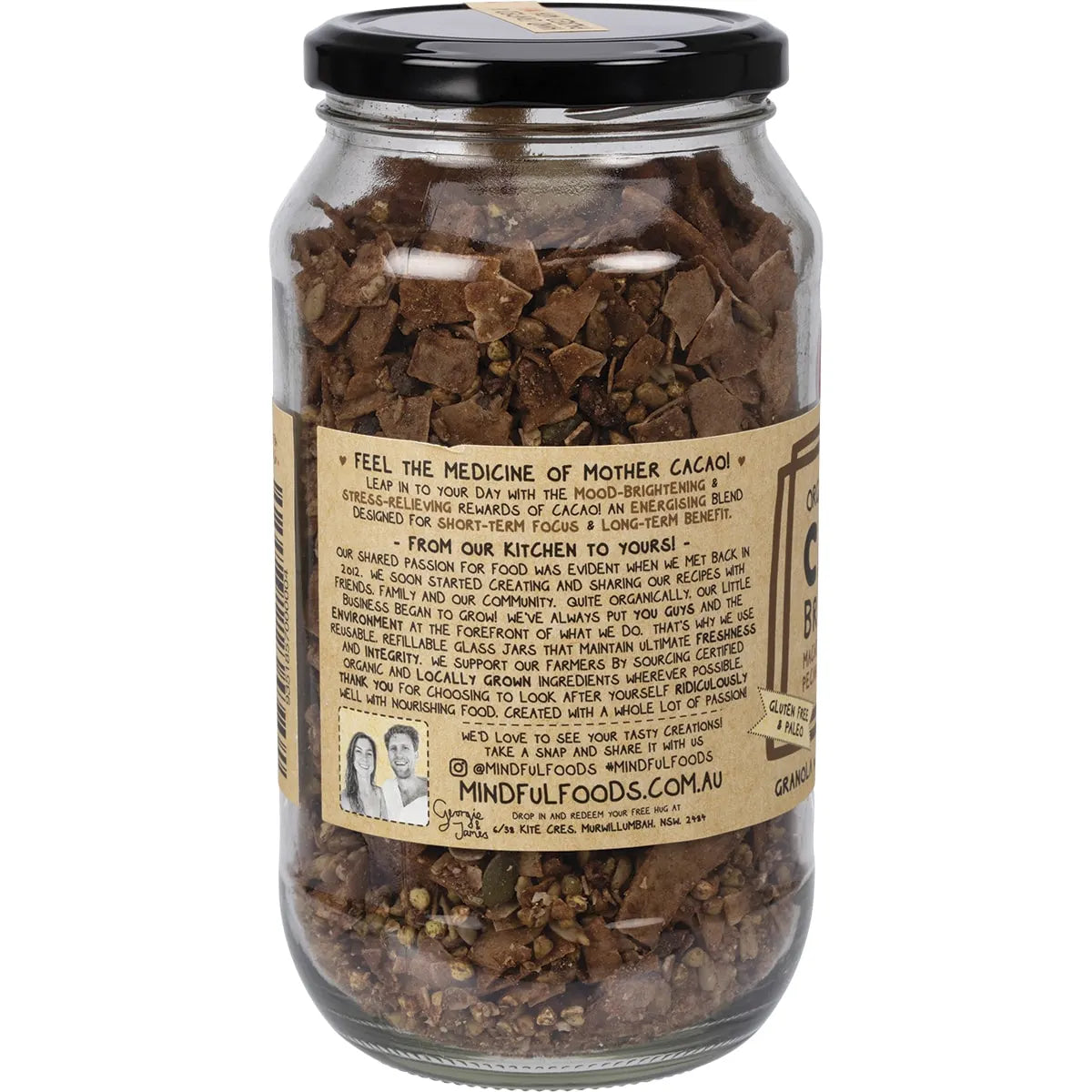 Organic Cacao Granola : 200g / 450g