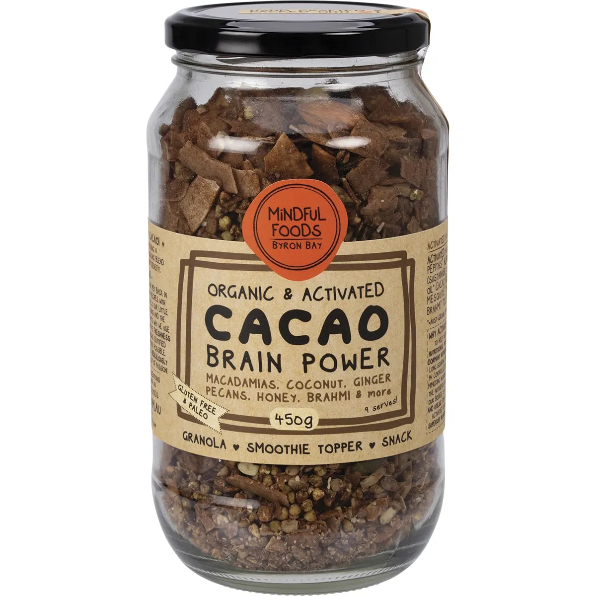 Organic Cacao Granola : 200g / 450g