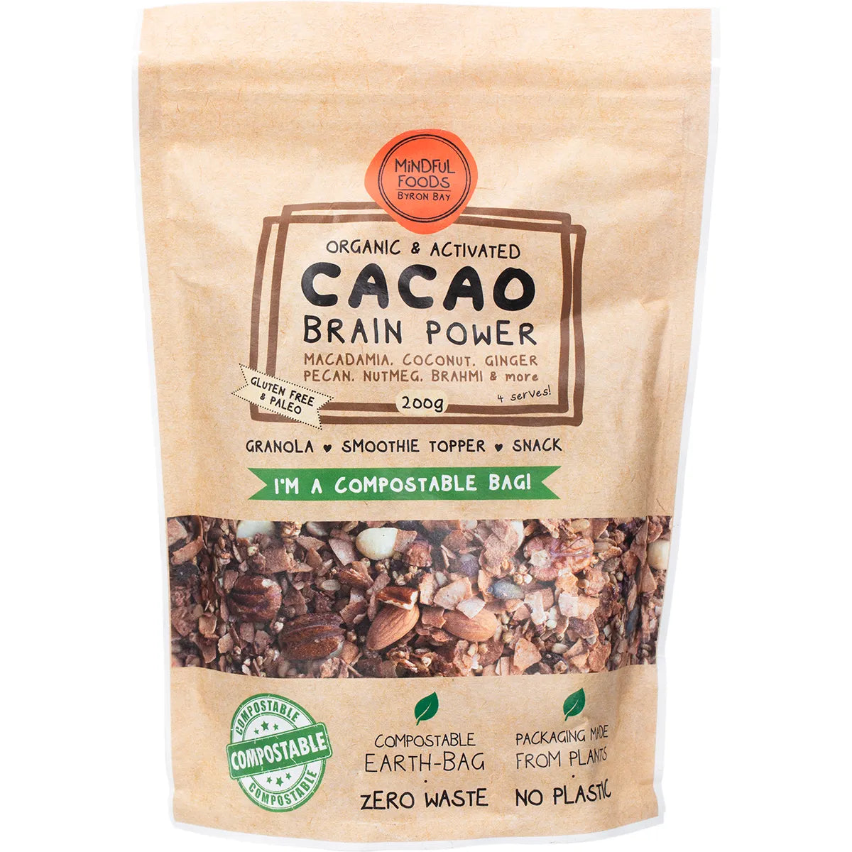 Organic Cacao Granola : 200g / 450g