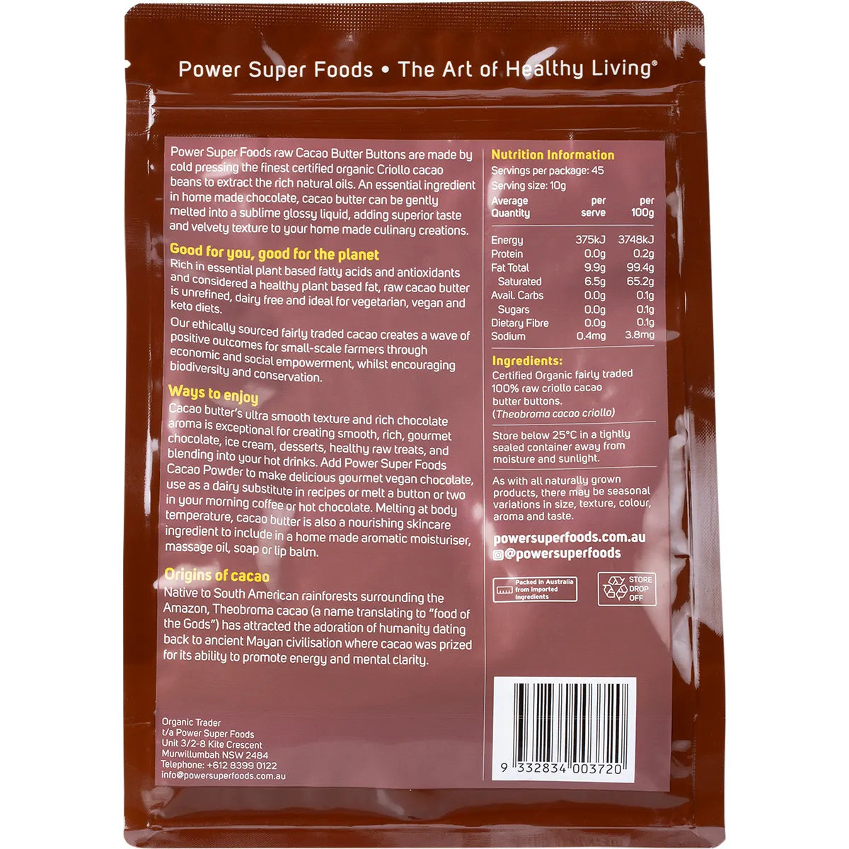 Cacao Butter Buttons