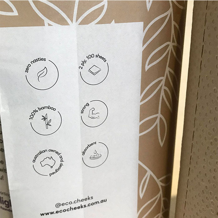 Unbleached Bamboo Paper Towel : Single Roll