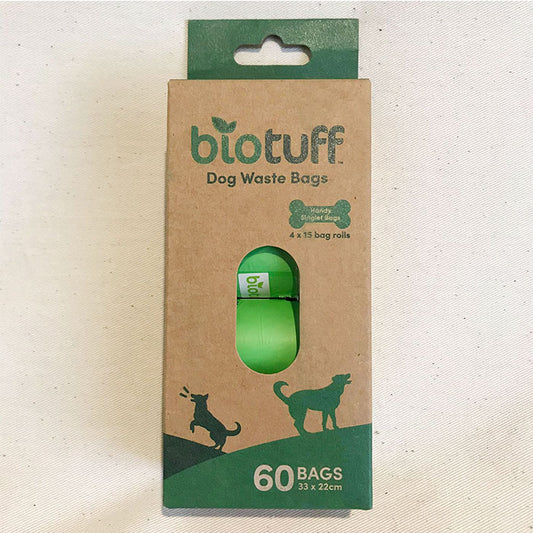 Dog Waste Bags : 4 x 15 Bag Rolls