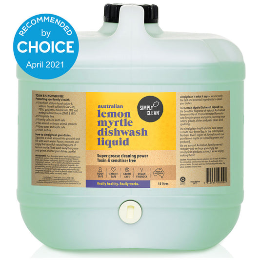 Lemon Myrtle Dishwashing Liquid : 5 Litres / 15 Litres