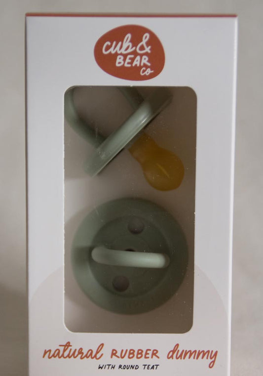 Natural Rubber Dummy : Sage Green, 2 Pack