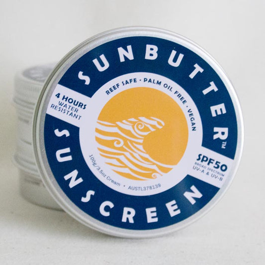 SPF 50 Water Resistant, Reef Safe Sunscreen : 100g